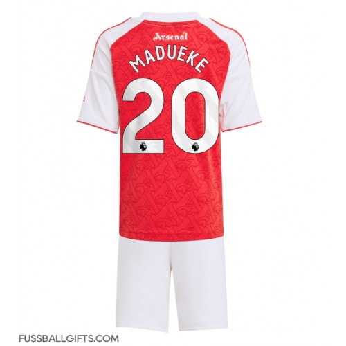 Arsenal Noni Madueke #20 Fußballbekleidung Heimtrikot Kinder 2025-26 Kurzarm (+ kurze hosen)
